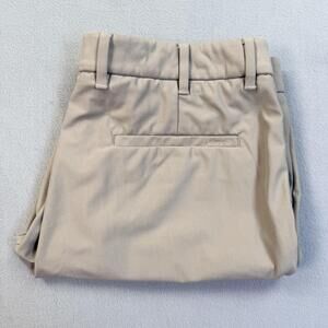 Johnnie-O Shorts Mens 33 Beige Light Khaki Prep-Formance Golf 9 Inseam Stretch